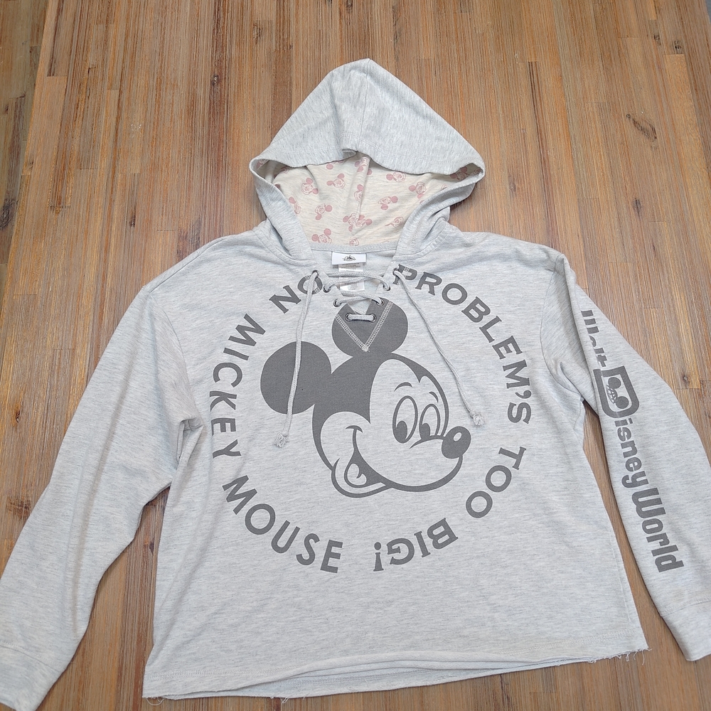 Disney Light Gray Mickey Mouse Hoodie